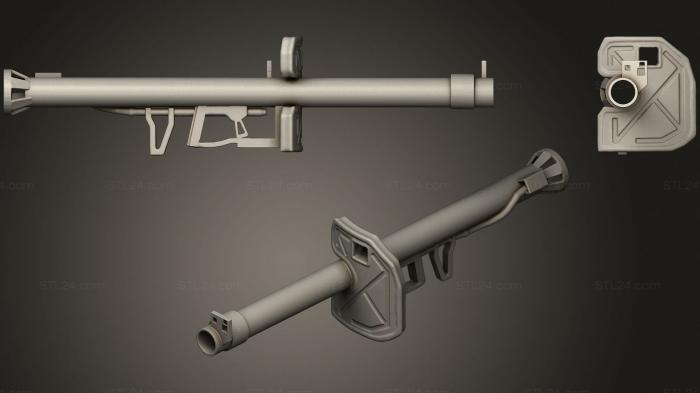 Оружие (Базука, WPN_0301) 3D модель для ЧПУ станка